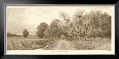 The Country Road in Sepia