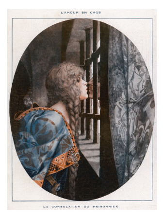 An Anonymous Prisoner Is Consoled with a Kiss from a Beautiful Woman