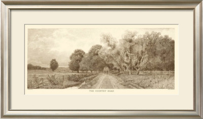 The Country Road in Sepia