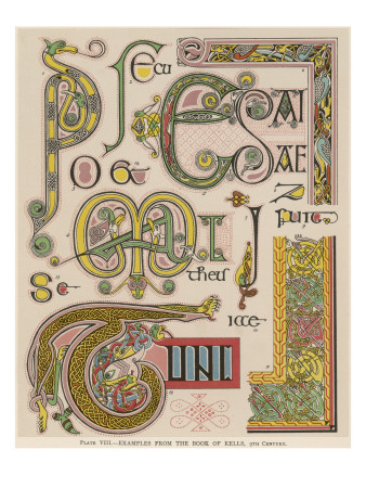 Book of Kells Illuminating Examples