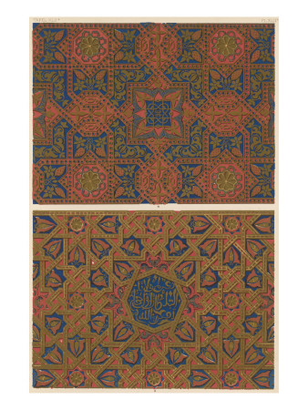 Designs from Panelling in Various Parts of the Alhambra