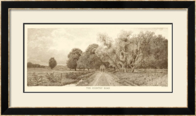 The Country Road in Sepia