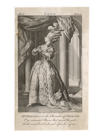 Elizabeth Hartley Actress as Marcia in Joseph Addison
