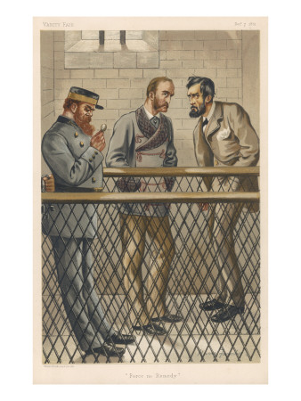 Charles Stewart Parnell Irish Nationalist Politician in Jail with John Dillon