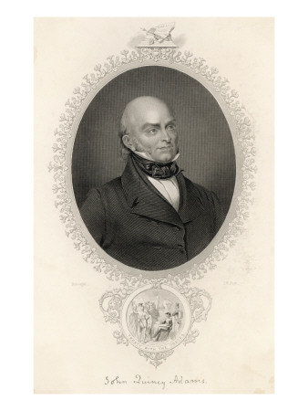 John Quincy Adams US President 1825-1829 Who Negotiated a Treaty with the Osage Indians