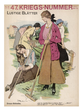 German Girls Working on the Land
