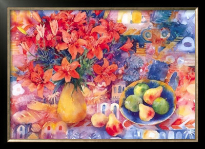 Fruit with Tiger Lilies