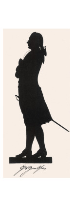 Johann Wolfgang Von Goethe German Writer and Scientist in Silhouette