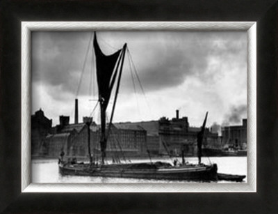 Royal Victoria Docks Docklands London Barge, 1934