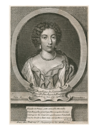 Marie Angelique De Scoraille De Roussille, Duchesse De Fontanges a Mistress of Louis Xiv