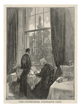 Ordering from the Menu in the Coffee Room at the Athenaeum Club