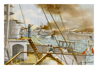 The German Battle Fleet on Manoeuvres, Seen from the Bridge of the Commanding Flagship