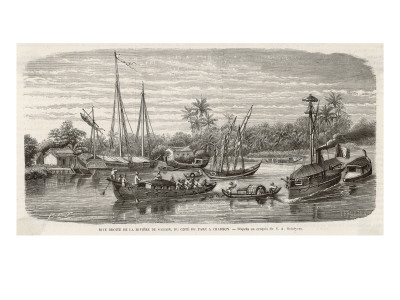 Saigon on the right bank of the River.