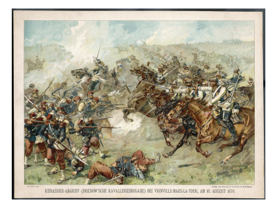 The Prussian Cavalry Charge at Vionville-Mars-La-Tour During the Franco-Prussian War