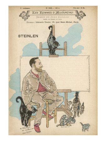 Theophile-Alexandre Steinlen French Artist, Born in Switzerland