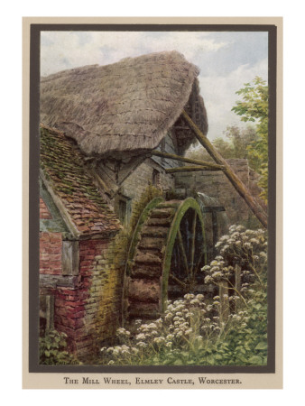 The Watermill Wheel at Elmley Castle, Worcestershire