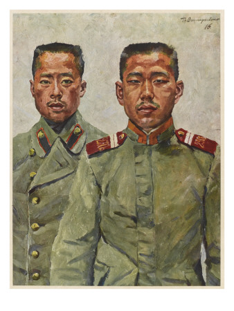 Two Korean Soldiers Serving with the Japanese Army During World War One