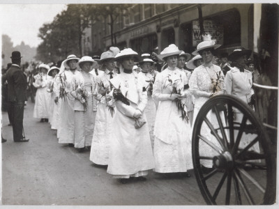 Funeral of Emily Davison; Procession at Victoria Station
