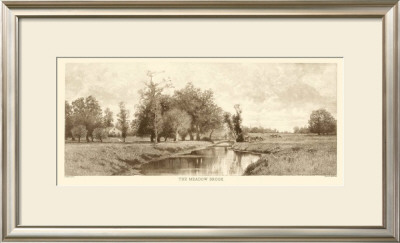 The Meadow Brook in Sepia