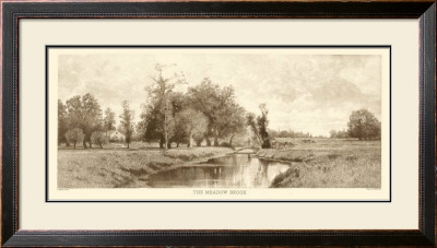 The Meadow Brook in Sepia