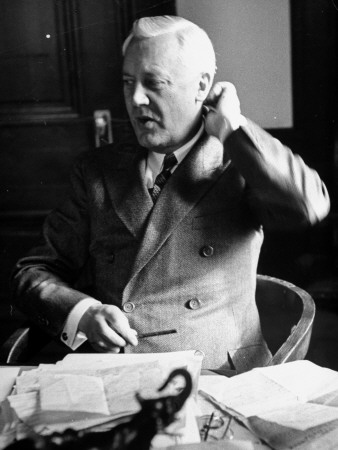 Businessman Alex Wenner-Gren Sitting in His Office at the Electrolux Building
