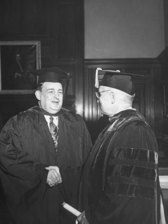 Govenor Willima M. Tuck Shaking Hands with President Harry S. Truman