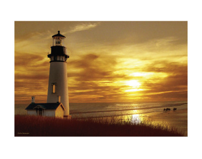 Buy Lighthouse at Sunset at AllPosters.com