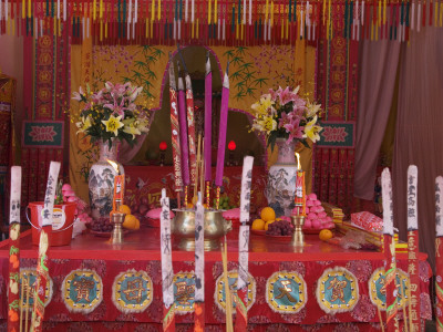 China, Hong Kong, Altar in the Temple