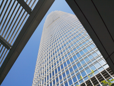 China, Hong Kong, Ifc2 Building Against Blue Sky