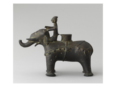 Foot Censers Ornithomorphe: Elephant and His Mahout