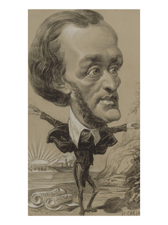 Buy Caricature of Wagner, with a Huge Head on a Tiny Body at AllPosters.com