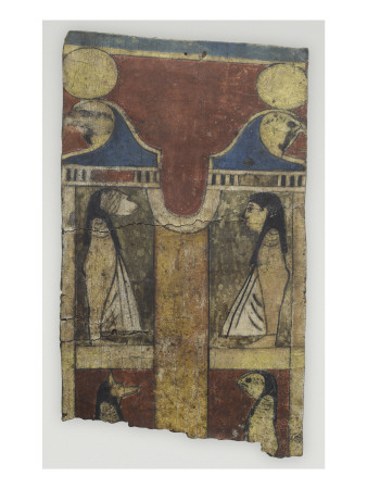 Cardboard, Tape Canvas Decorated Four Son of Horus