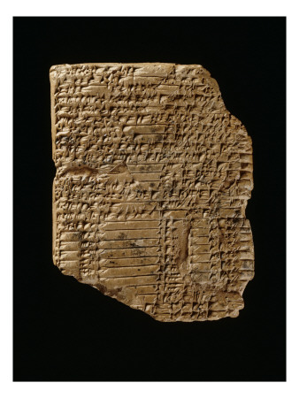 Tablet Bearing the Text of a Sumerian Creation Myth