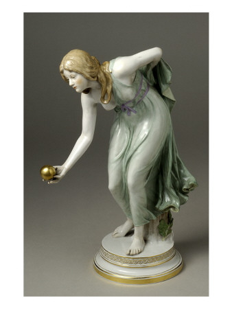 Women Draped in Antique Holding an Apple (Atalanta?)