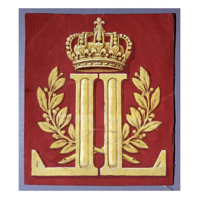 Vernet, Preliminary Drawing for Louis Xviii"S Coat of Arms