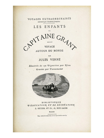 Jules Verne, "The Children of Captain Grant", Flyleaf