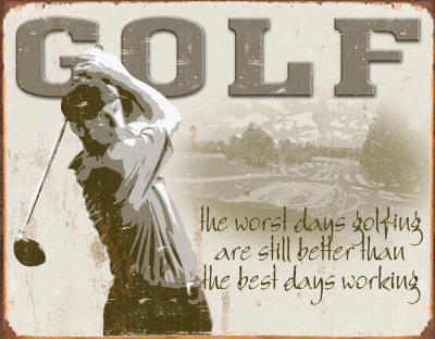 Golf - Best Days Poster