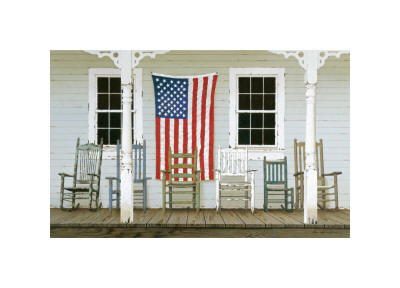 Chair Family with Flags