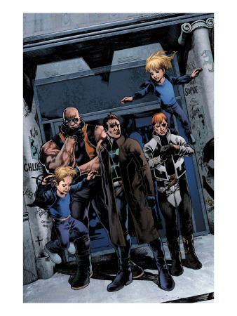 X-Factor #200 Group: Richards, Franklin, Richards, Valeria, Madrox, Strong Guy and Shatterstar