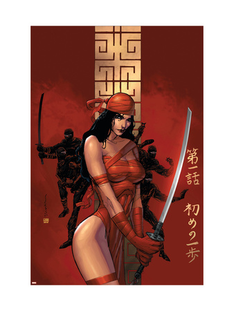 Elektra The Hand #1 Cover: Elektra Fighting