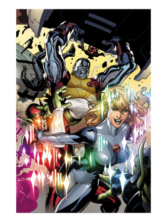 Secret Invasion: X-Men #3 Cover: Colossus and Dazzler