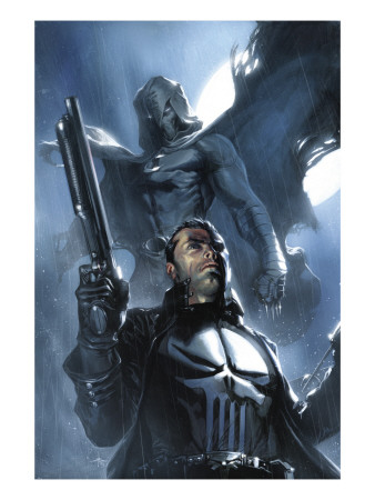 Moon Knight #26 Cover: Punisher and Moon Knight