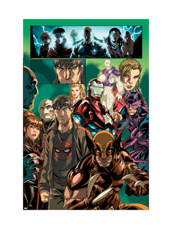 Dark Reign: Young Avengers #4 Group: Wolverine, Iron Patriot and Hawkeye