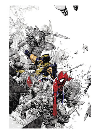 The Amazing Spider-Man #555 Cover: Spider-Man and Wolverine