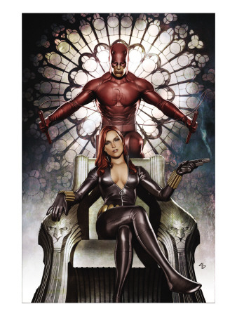 Black Widow: Deadly Origins #3 Cover: Invisible Woman and Daredevil