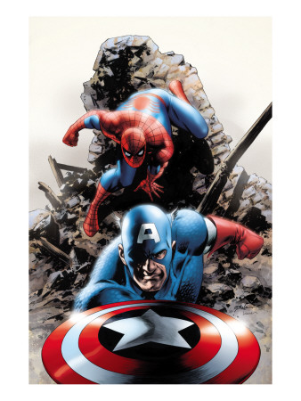 Spectacular Spider-Man #15 Cover: Captain America and Spider-Man