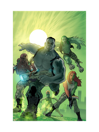 World War Hulk: Gamma Corps #1 Cover: Griffin, Prodigy, Mess, Mr. Gideon and Grey