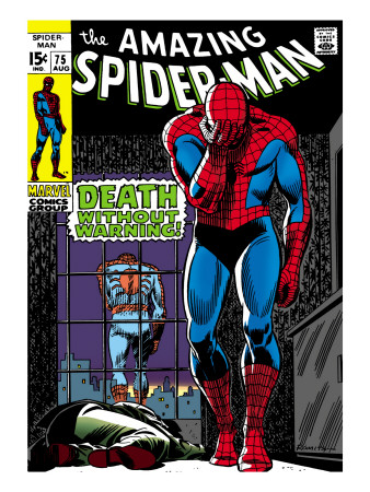 Marvel Comics Retro: The Amazing Spider-Man Comic Book Cover #75, Death Without Warning!