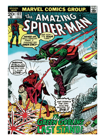Marvel Comics Retro: The Amazing Spider-Man Comic Book Cover #122, the Green Goblin