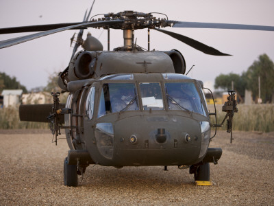 A UH-60L Black Hawk with Twin M240G Machine Guns at the Victory Base Complex in Baghdad, Iraq